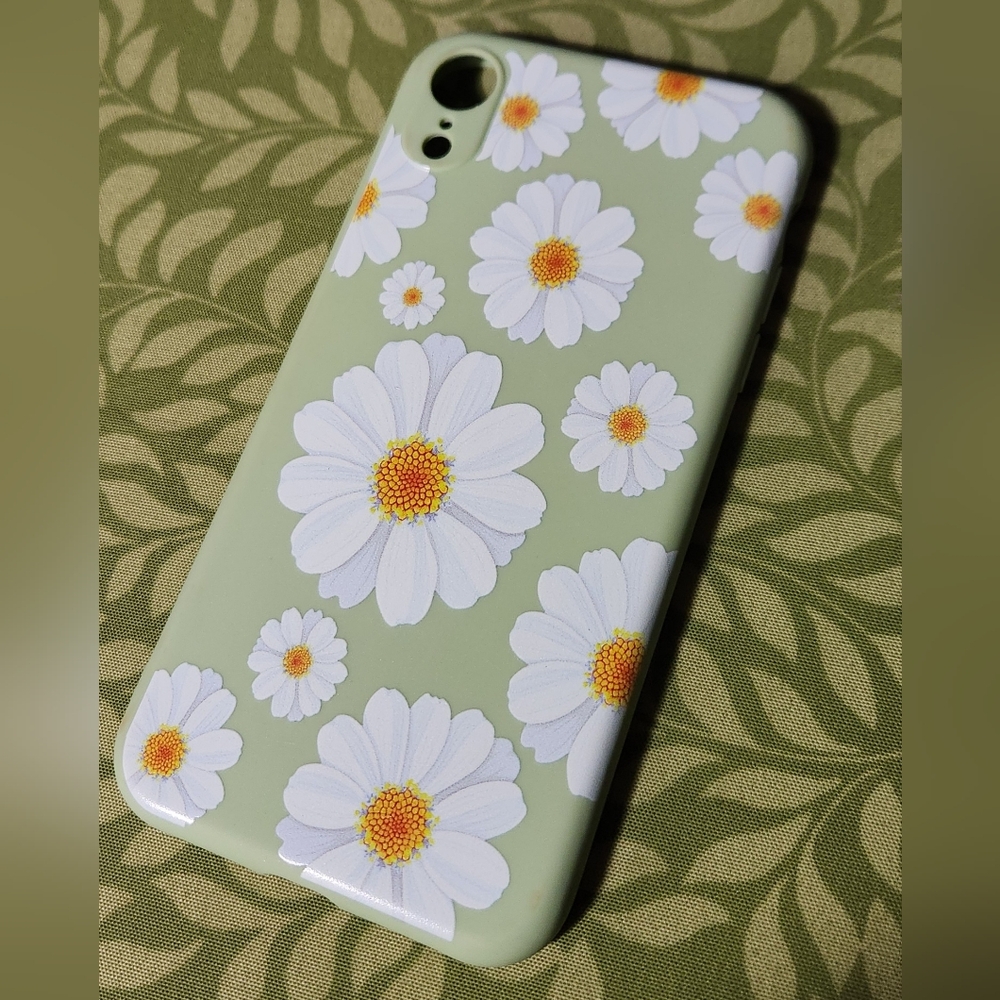 Green Daisy Phone Case 6x3"